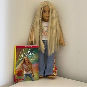 American Girl Julie Doll and Book